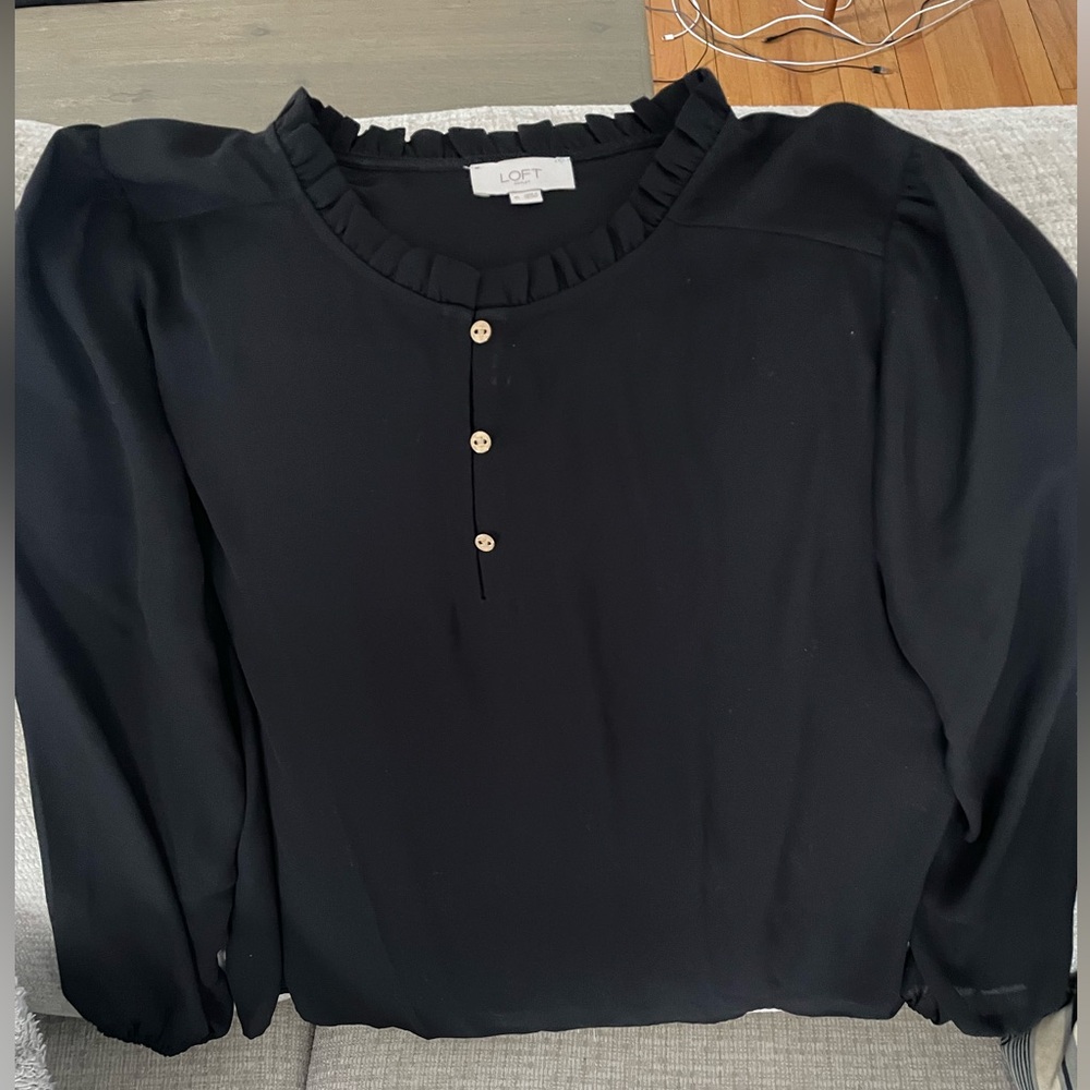 LOFT outlet brand black blouse